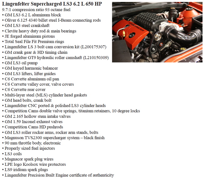 Lingenfelter Performance Engineering Crate Engines